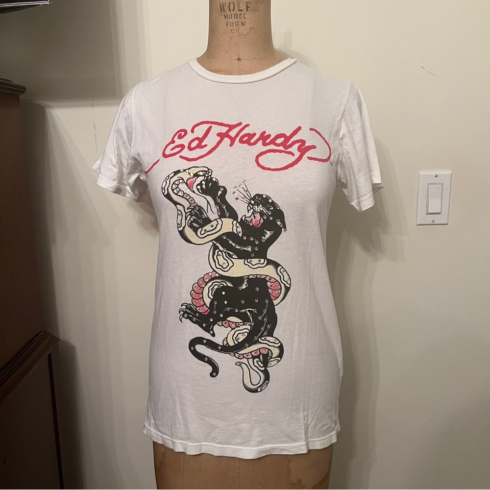 Y2K Ed Hardy Rhinestone T-Shirt
